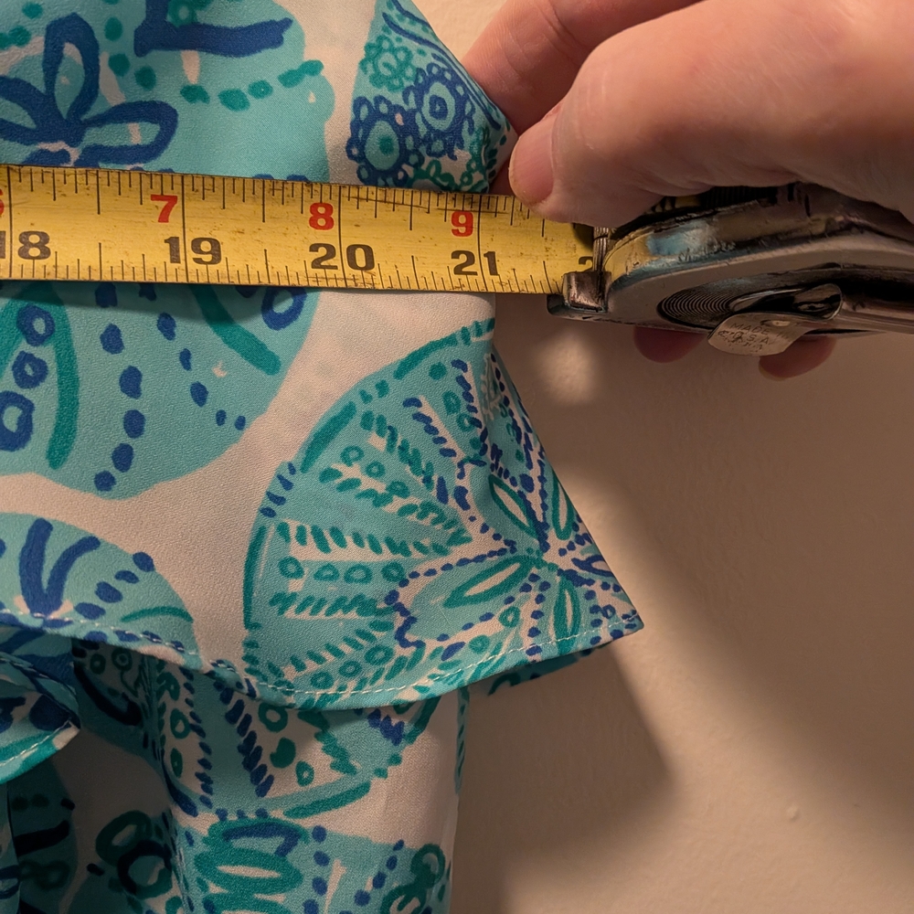 Lily Pulitzer Blue And White Summer Dress XXL Beach Lake Cruise Vacay - Picture 3 of 9